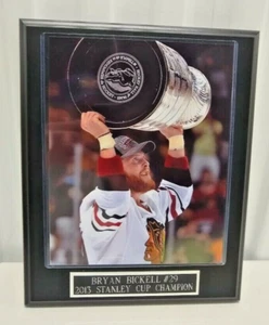 Bryan Bickell-Chicago Blackhawks-10 1/2 x 13 BLACK Plaque With 2013 Cup Photo - Picture 1 of 2