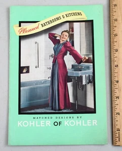 Vintage 1941 Planned Bathrooms & Kitchens Design Catalog Kohler of Kohler - Picture 1 of 8