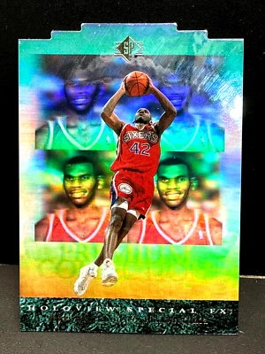 Tarjeta troquelada Jerry Stackhouse 1995-96 Upper Deck SP Holoview #26 difícil de encontrar 76ers L2 Foto 1 de 2