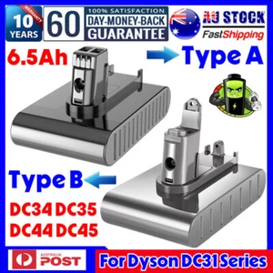6500mAh Replacement Battery for Dyson Type A / B DC31 DC34 DC35 DC44 DC45 Animal - Picture 1 of 17