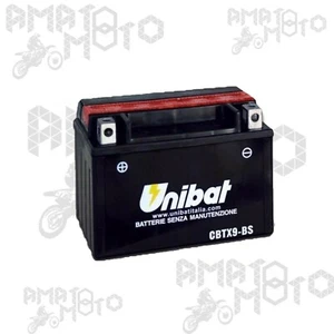 CBTX9-BS BATTERIA MOTO/SCOOTER ORIGINALE UNIBAT PER MALAGUTI Centro 160 2008 - Imagen 1 de 1