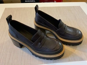 Mocasines de cuero See by Chloe para mujer con suelas marrón Mahalia talla 9 - Imagen 1 de 6