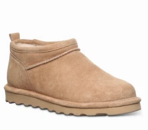 NEU Bearpaw Super Shorty Wildleder Bootie in Eiskaffee für Damengröße 6 - Bild 1 von 4