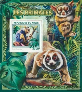 Níger bloque 622 (completa. edición.) nuevo con goma original 2016 Primaten - Imagen 1 de 1