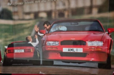 Aston Martin "The Only Difference Between Men And Boys"....... Cool Poster - Image 1 of 2