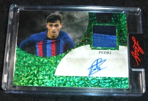 Parche de jersey Pedri 2023 Leaf Superlative Signature Memorabilia firmado automáticamente 1/1 - Imagen 1 de 2