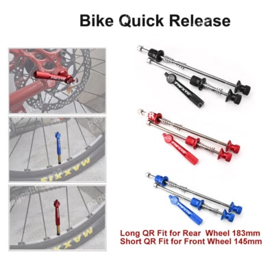 Bike Axle Quick Release Skewer Set Bicycle Anti-Theft Wheel Security Locking - Image 1 of 4