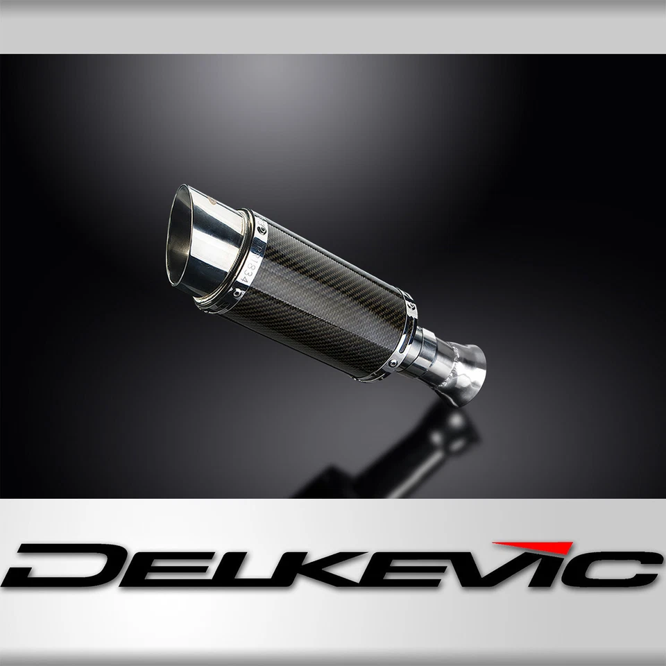 KTM 1290 Super Duke 2014-2019 Kit de silenciador de escape de carbono redondo de 8" sin cordones Foto 1 de 4