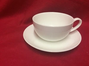 Cappuccino Cup Saucer White Bone China - Picture 1 of 2