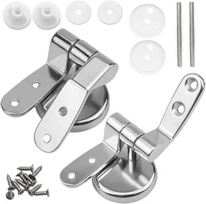 2 X Cerniere per Sedile WC in Acciaio Inox, Coppia Di Cerniere per Sedile WC, Ce - Foto 1 di 7