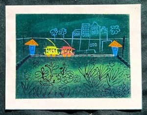 MARY BLAIR Arte Conceptual TRES CABALLEROS TREN A BAHÍA Fotocopia Impresión TREN - Imagen 1 de 11