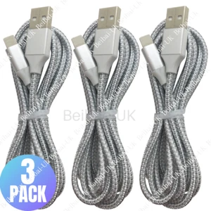 3 Pack 6Ft USB Charging Cable For Apple iPhone 14 13 12 11 XR Charger Data Cord - Picture 1 of 9