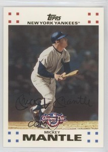 2007 Topps Opening Day Mickey Mantle #7 HOF