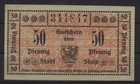 [21668] - Notgeld STOLP (heute: Słupsk), Stadt, 50 Pf, 28.12.1918, Tieste 7160.0