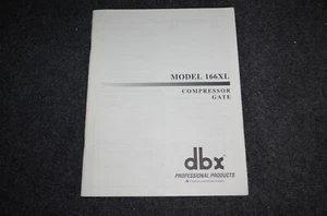 DBX 166XL Manual - Picture 1 of 1