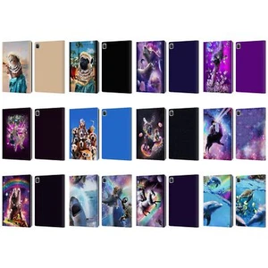 OFFICIAL RANDOM GALAXY ANIMALS LEATHER BOOK WALLET CASE COVER FOR APPLE iPAD - Picture 1 of 18