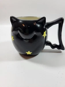 Taza Halloween China Murciélago Sonriente Negro Studio Nova - Imagen 1 de 8