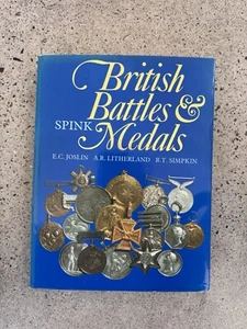 British Battles & Medals 6th Ed. 1988 Spink HB DJ Joslin Litherland Simpkin - Picture 1 of 10
