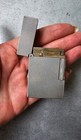 Briquet Frances St. Dupont en métal argenté  vintage 