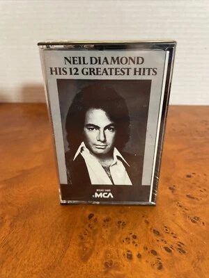 NOS 1974 Neil Diamond His 12 Greatest hits Cassette tape unopened MCA Sealed - Image 1 of 4
