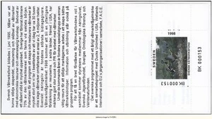 D2K Sweden Duck Stamp 1998 50 kr Bklt/1 w/cover - Imagen 1 de 1