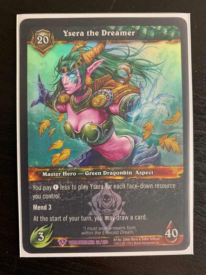 World of Warcraft WoW TCG Promo - Foil Ysera the Dreamer - Image 1 of 1