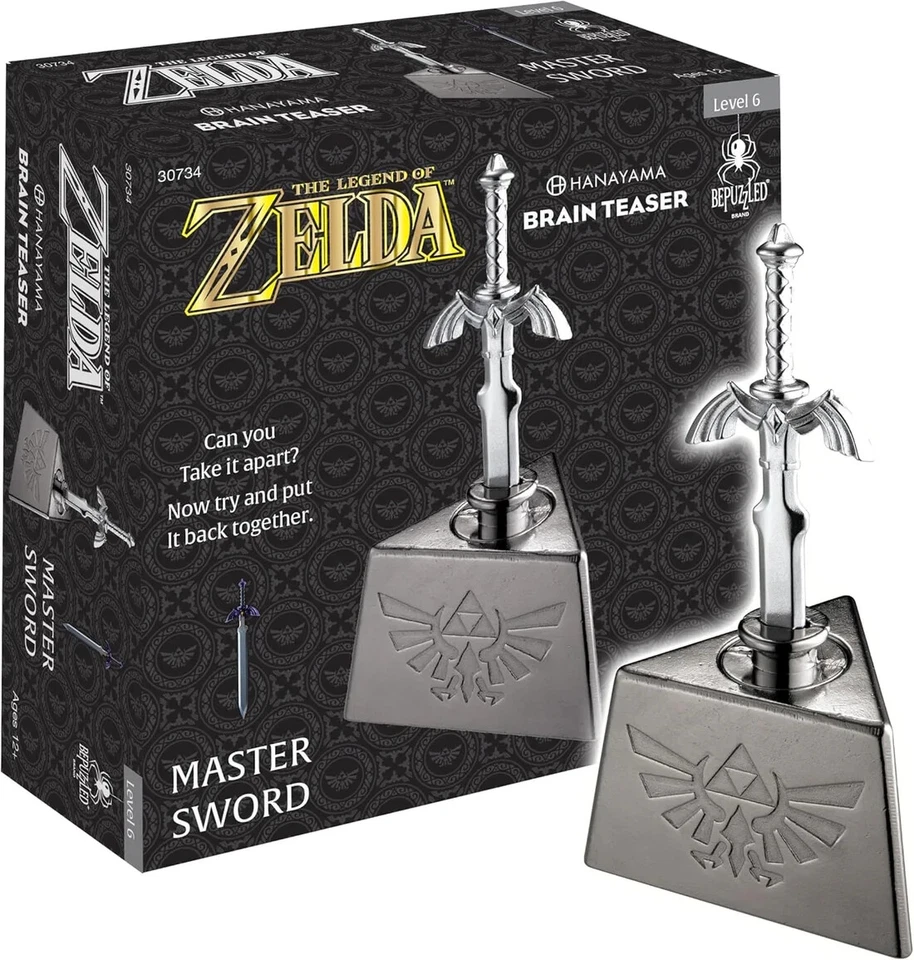 Hanayama Bepuzzled Legend of Zelda Master Sword Brain Teaser Foto 1 de 2