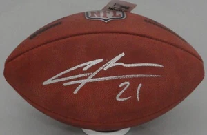 Auténtico fútbol americano Wilson Duke firmado por Charles Woodson de los Packers AUTO - Raiders JSA - Imagen 1 de 3