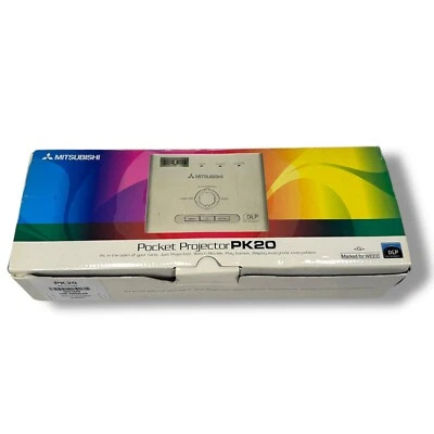 Mitsubishi Electric PK20 Mini Pocket Projector Silver DLP with Power Adapter - Image 1 of 4