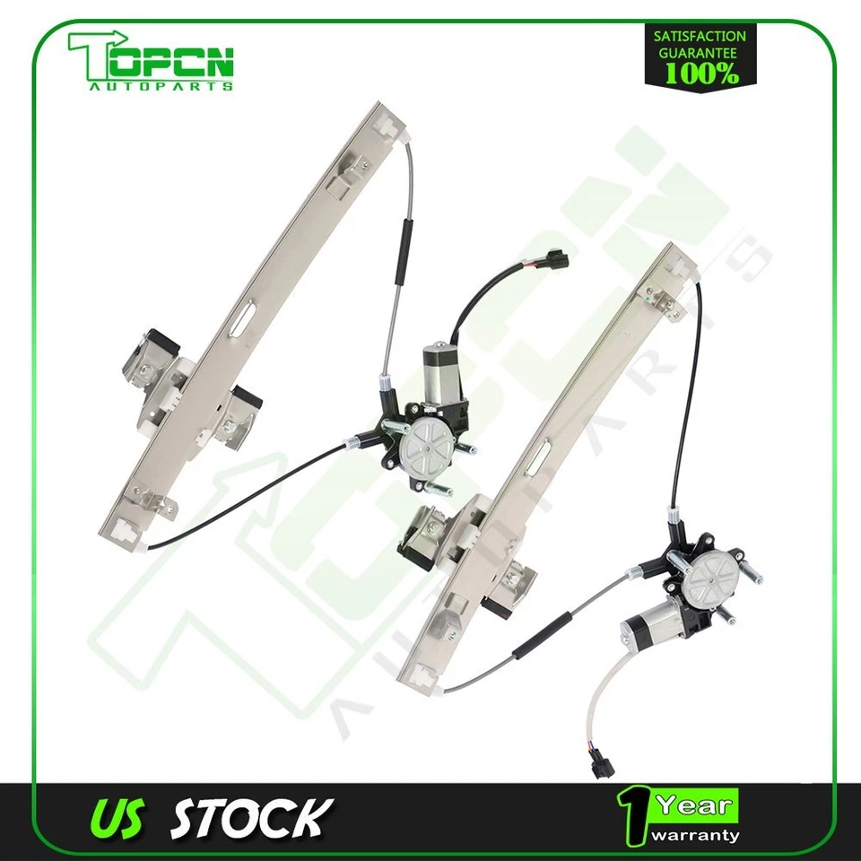 Se adapta a 05-10 Dodge Dakota regulador de ventana eléctrica con motor delantero izquierdo derecho Foto 1 de 4