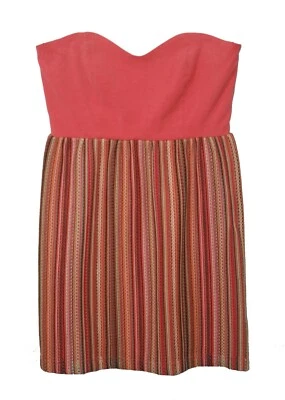 Judith March Strapless Crochet Sun Dress Small S Multi Color Boho - Image 1 of 4