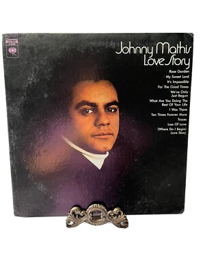 Johnny Mathis Love Story Vinyl Record  1971 Columbia C-30499 LP EX - Image 1 of 3