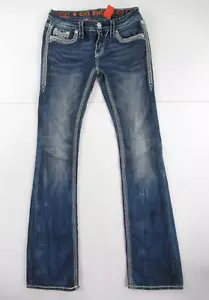 ROCK REVIVAL KAI BOOT JEANS ETIQUETA TALLA 27 MEDIDA 29X35 #G340 - Imagen 1 de 9