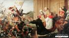 Battle of Tewkesbury, Military Art print war of the roses Edward IV Yorkist army