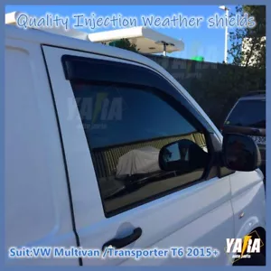 Injection Weather Shields Weathershields for VW Multivan /Transporter T6 2015-22 - Picture 1 of 7
