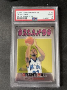 2000-01 Topps Heritage Retrofractor #20 GRANT HILL MAGIC /272 PSA 9 MINT POP 2 - Picture 1 of 2