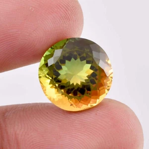 AAA+ Flawless 9 x 9 mm Natural Bi-Color Tourmaline (GIT Certified) Gemstone - Picture 1 of 6