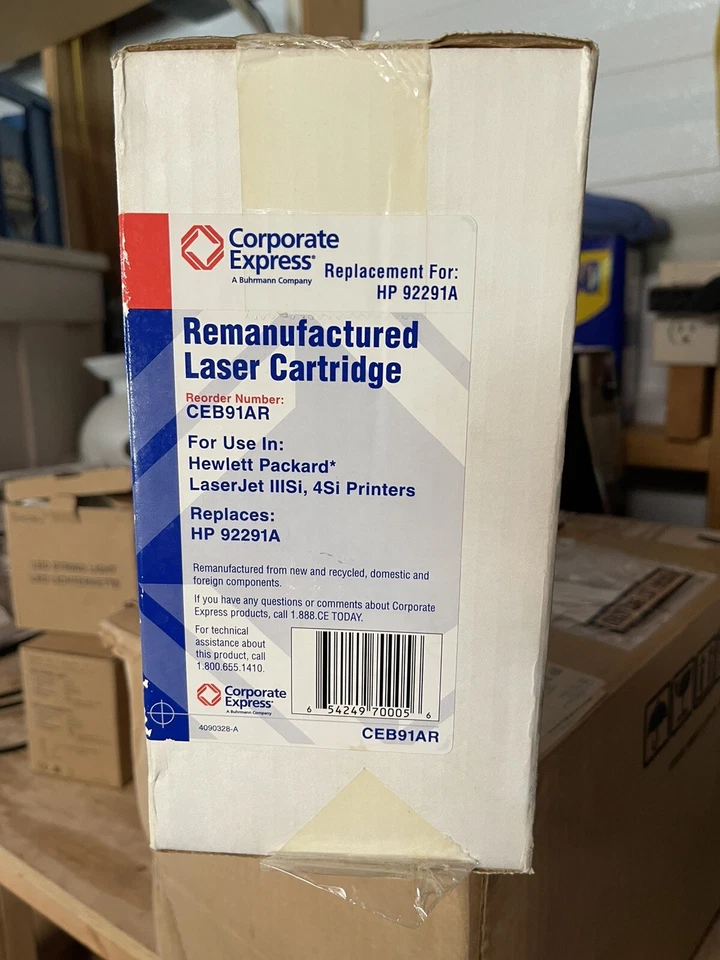 Nuevo tóner compatible para HP 92291A LaserJet Toner 91A para series IIIsi y 4si. Foto 1 de 1