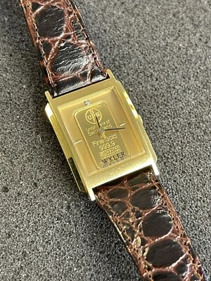 Vintage Wyler 1 Gram 999.9 Gold Gram Ingot Watch..TJ468 - Image 1 of 4