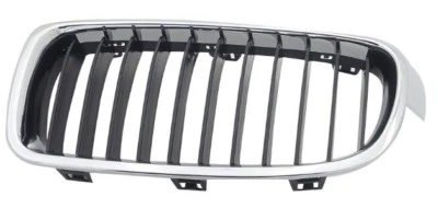 New Driver Side Chrome Black Grille For 2012-2018 BMW 3 Series Sedan BM1200232 - Imagem 1 de 4