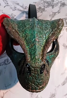 Adjustable Raptor Dinosaur Mask With Realistic Roaring Sound & Moving Jaw  - Image 1 of 4