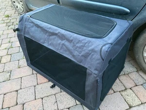 PETS AT HOME LARGE FOLDABLE DOG CRATE grey - Picture 1 of 19