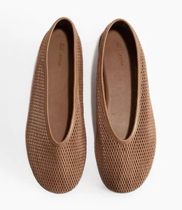 H&M Damen Leder Mesh Ballerinas Gr. 41/10. Neu mit Etikett. Ausverkauft - Bild 1 von 7