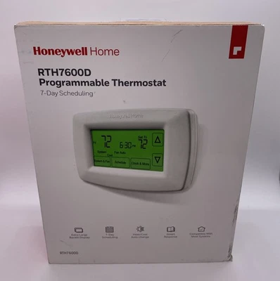 Honeywell 7-Day Programmable Thermostat w/Touchscreen RTH7600D - NEW!! - Image 1 of 4