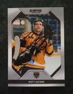 MATT ALFARO - Signed Trading Card - SPORT - ICE HOCKEY - NOTTINGHAM PANTHERS - Picture 1 of 1