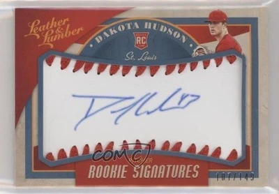 2019 Leather & Lumber Rookie Signatures Baseball /149 Dakota Hudson #101 Auto RC - Image 1 of 2