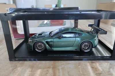 AUTOart Escala 1/18 Aston Martin Vantage V12 GT3 Verde Diecast Coche Modelo Juguete Foto 1 de 4