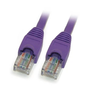 4ft Cat5E Ethernet RJ45 Patch Cable  Stranded  Snagless Booted  PURPLE - Picture 1 of 1