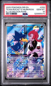 Team Rocket'S Murkrow 200 Pokemon Dri En-Destined Rivals PSA 10 - Picture 1 of 2
