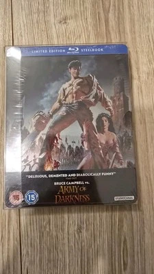 ARMY OF DARKNESS UK LIMITED EDITION BLU RAY STEELBOOK. 5055201827340 New Sealed - Image 1 of 2